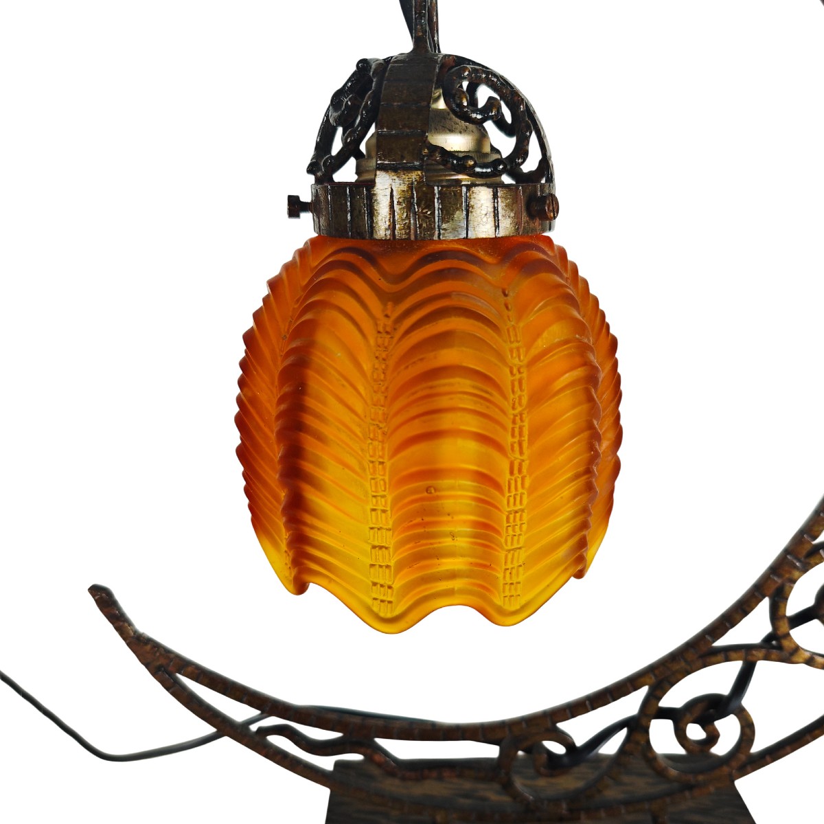 Small Art Deco Lamp – Belgium 1920-photo-4