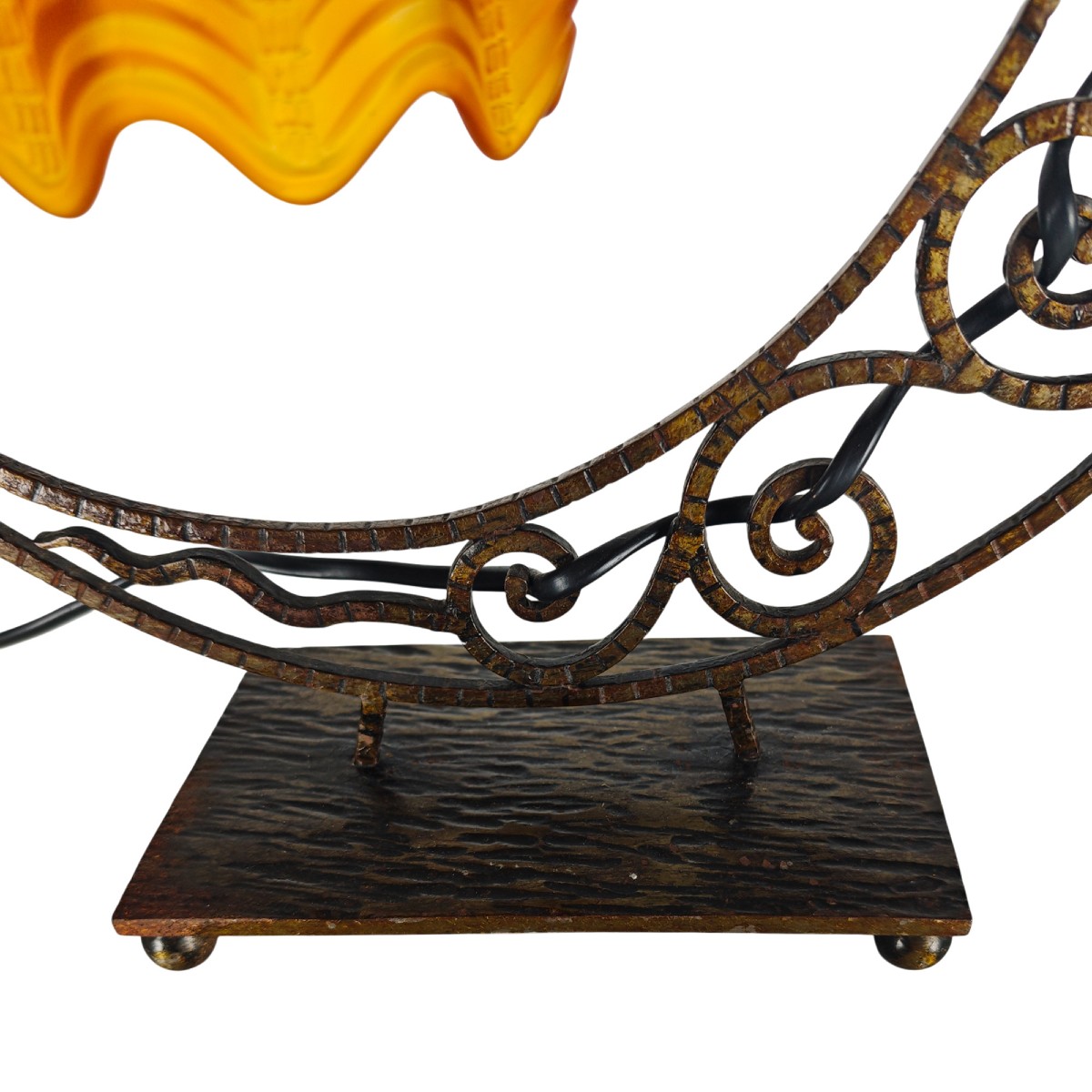 Small Art Deco Lamp – Belgium 1920-photo-3