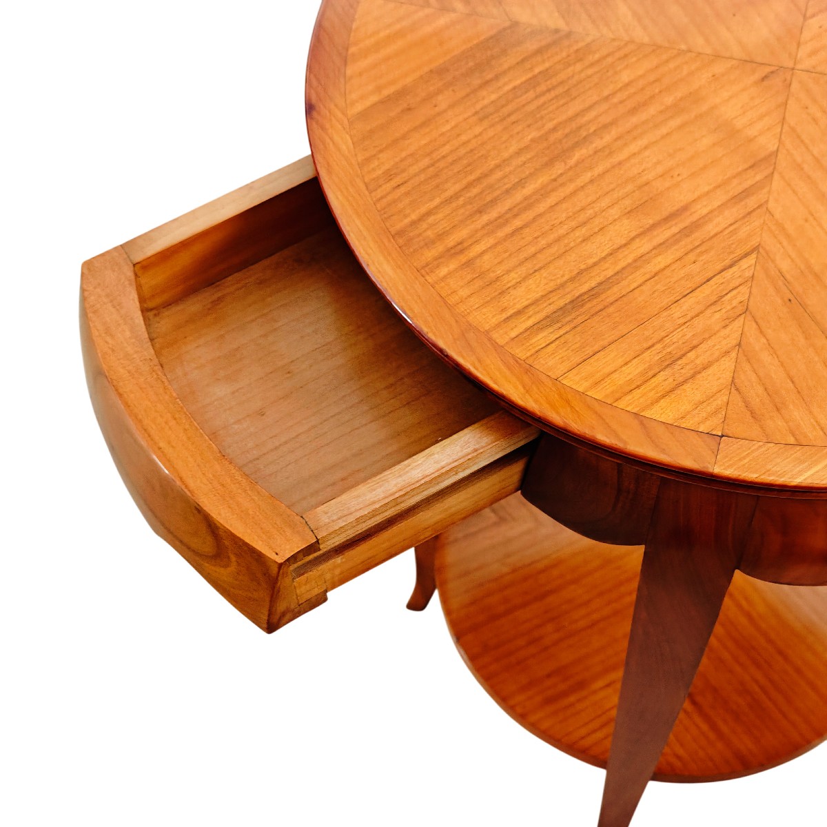 Pair Of Round Bedside Tables – France 1940-photo-4