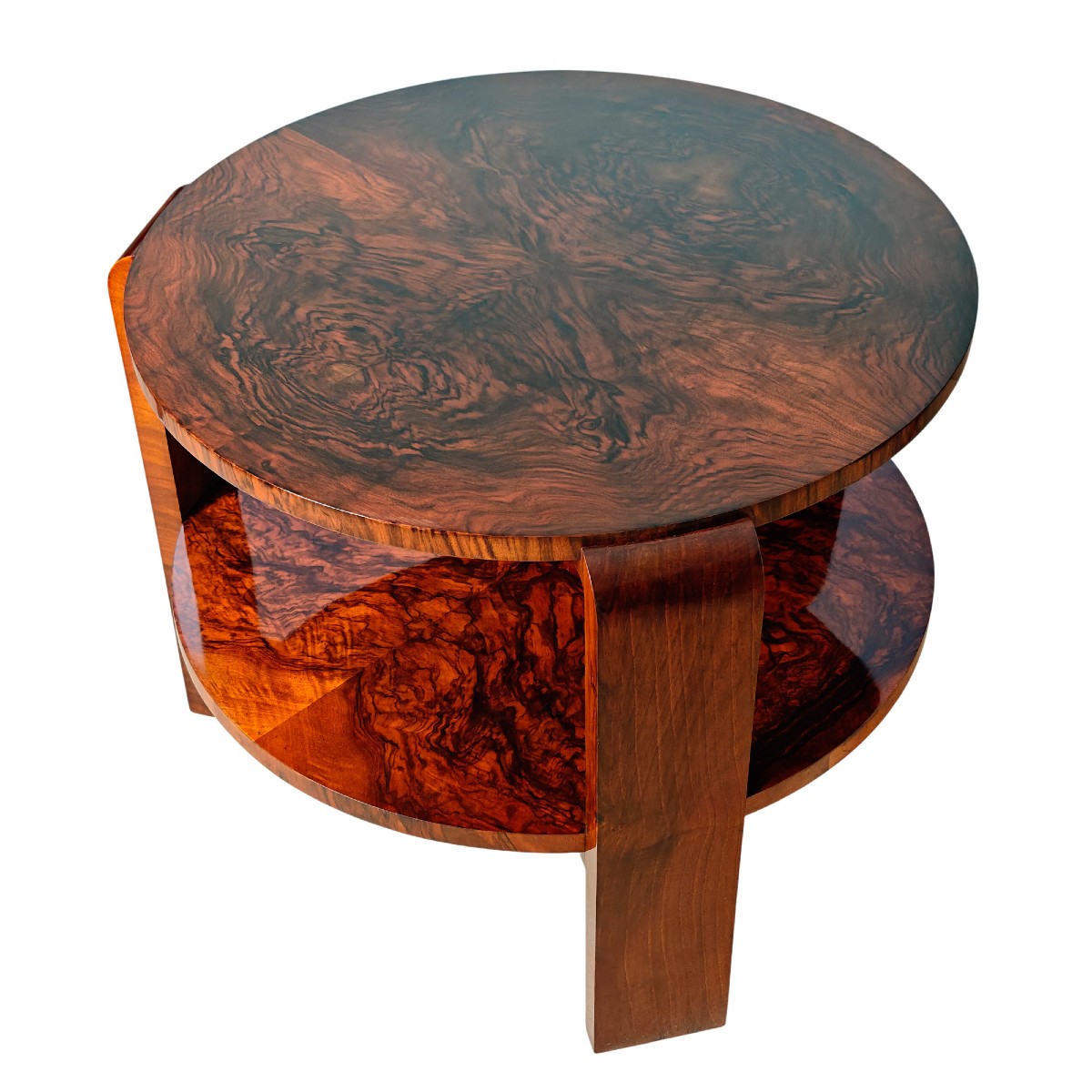 Art Deco Tripod Side Table – France 1930-photo-4