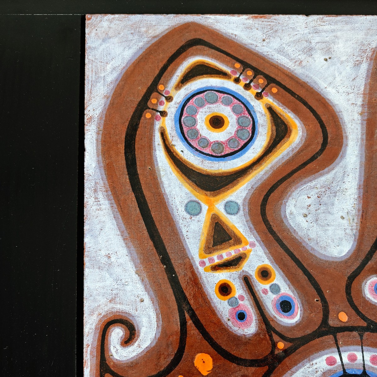 Coffee Table With Ceramic By Poussine – France 1970-photo-4