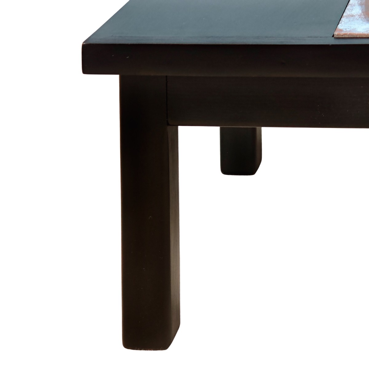 Coffee Table With Ceramic By Poussine – France 1970-photo-7