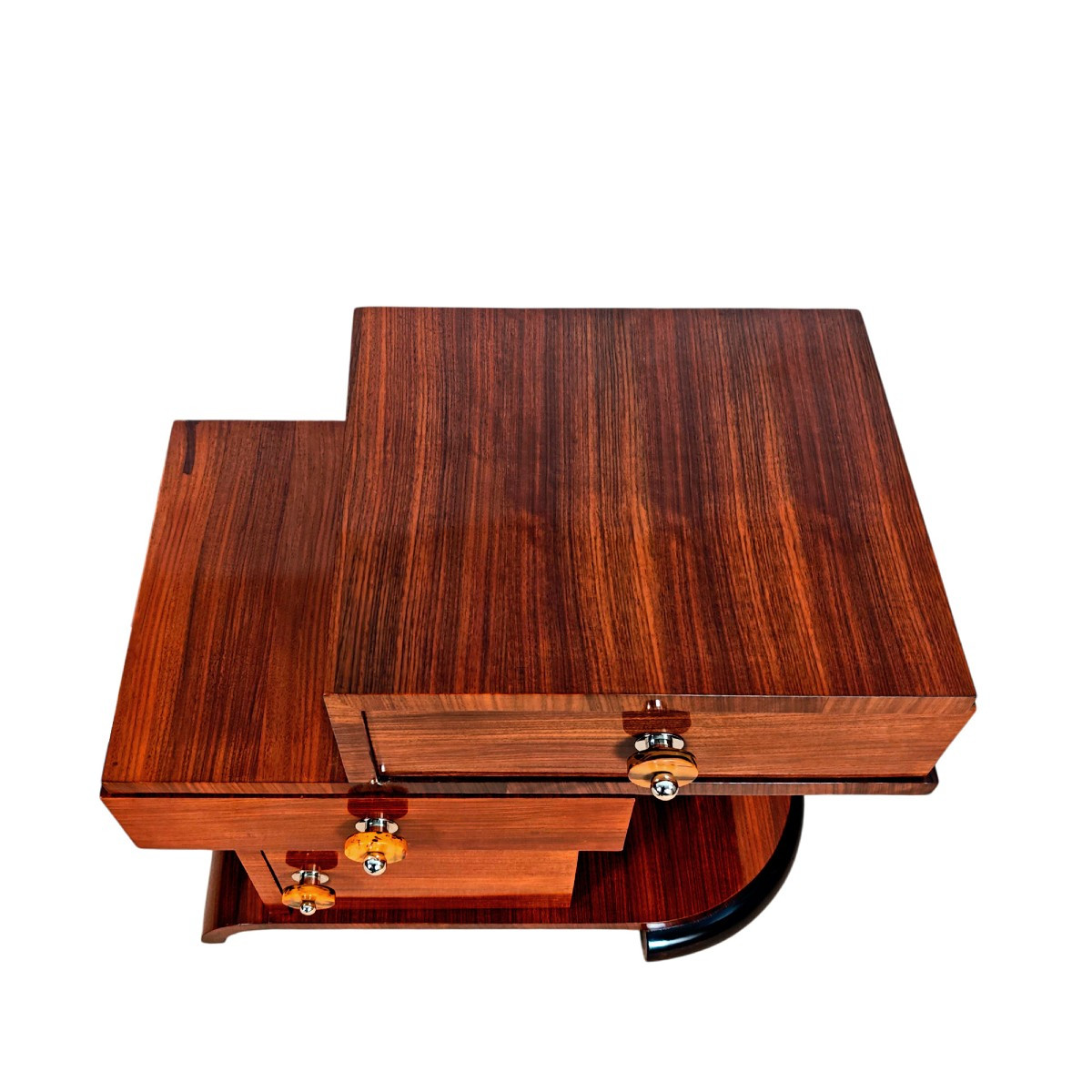 Paire de chevets Art Déco cubistes – Barcelone 1930-photo-2