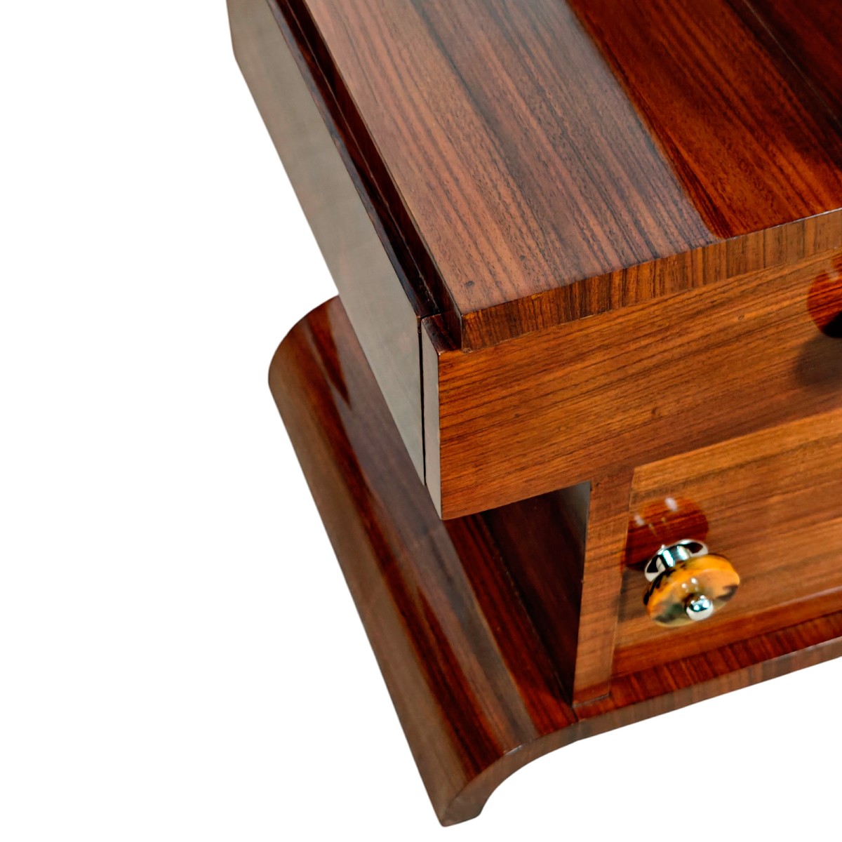 Paire de chevets Art Déco cubistes – Barcelone 1930-photo-8