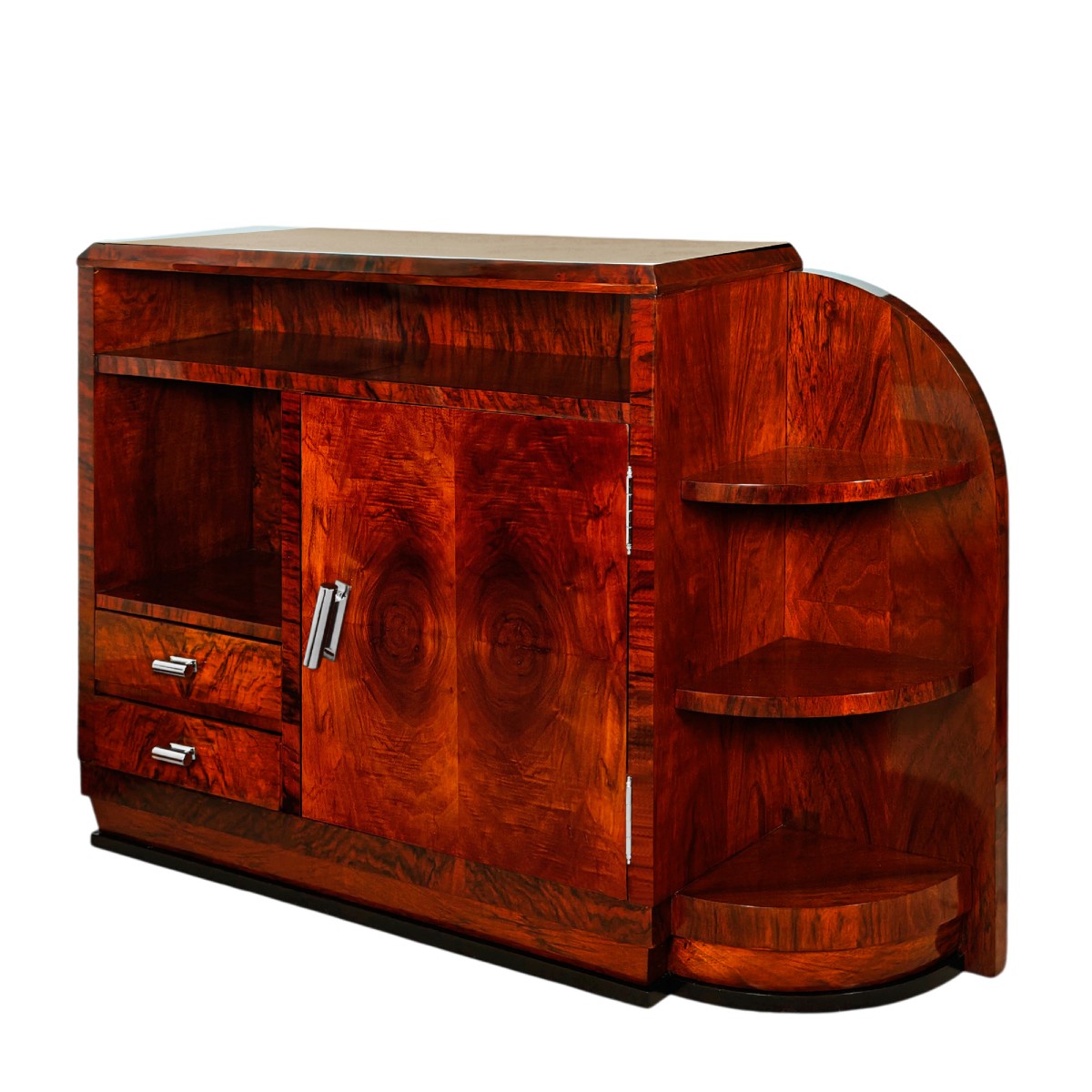 Petit meuble-bar Art Déco – Espagne 1930-photo-3