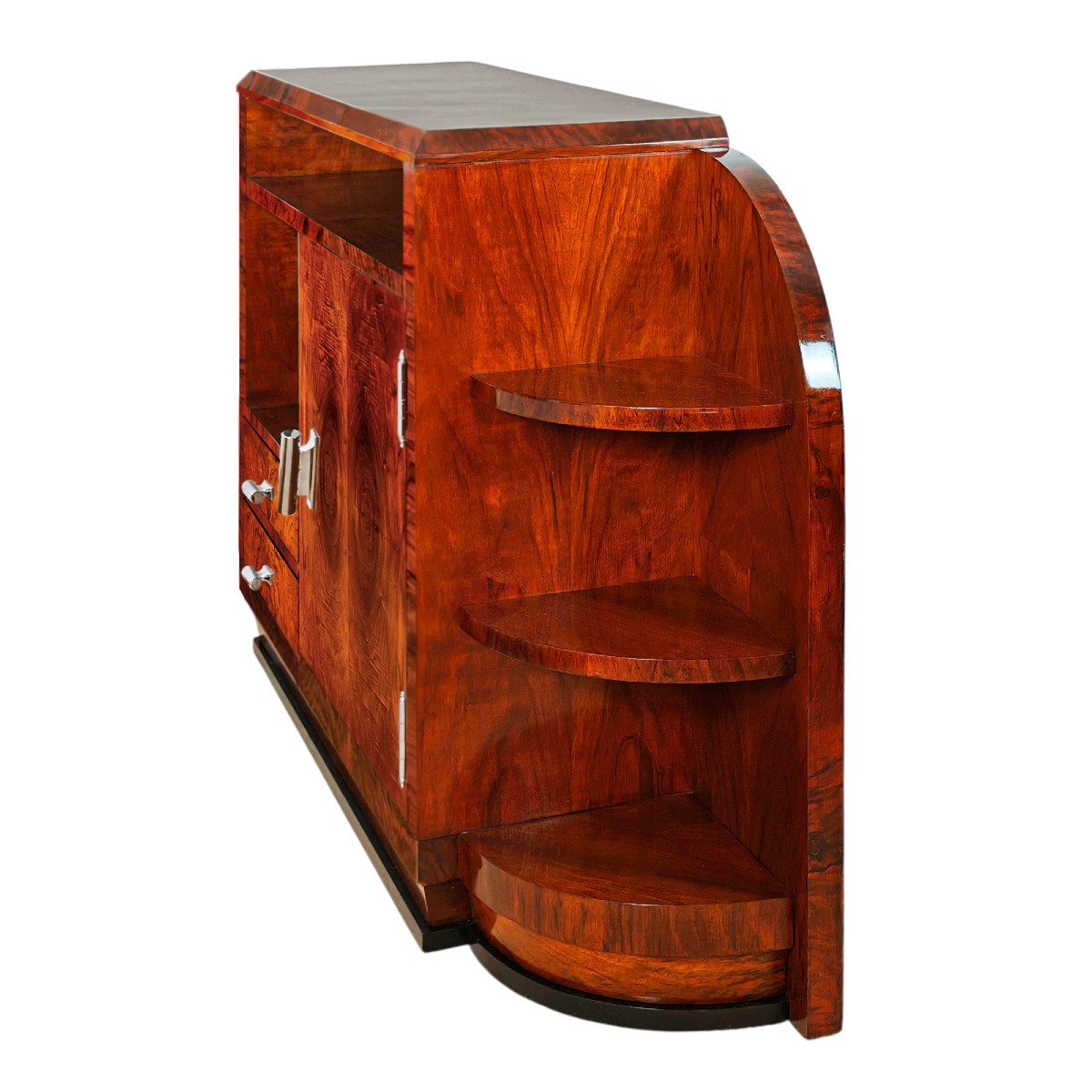 Petit meuble-bar Art Déco – Espagne 1930-photo-4