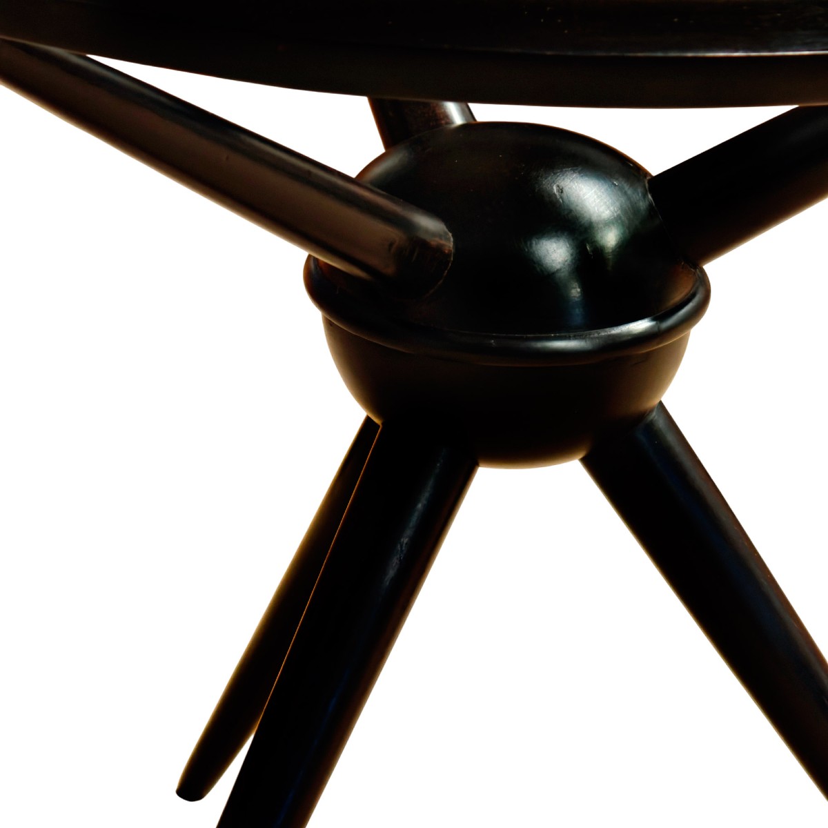 Guéridon tripode teinté – Italie 1950-photo-2