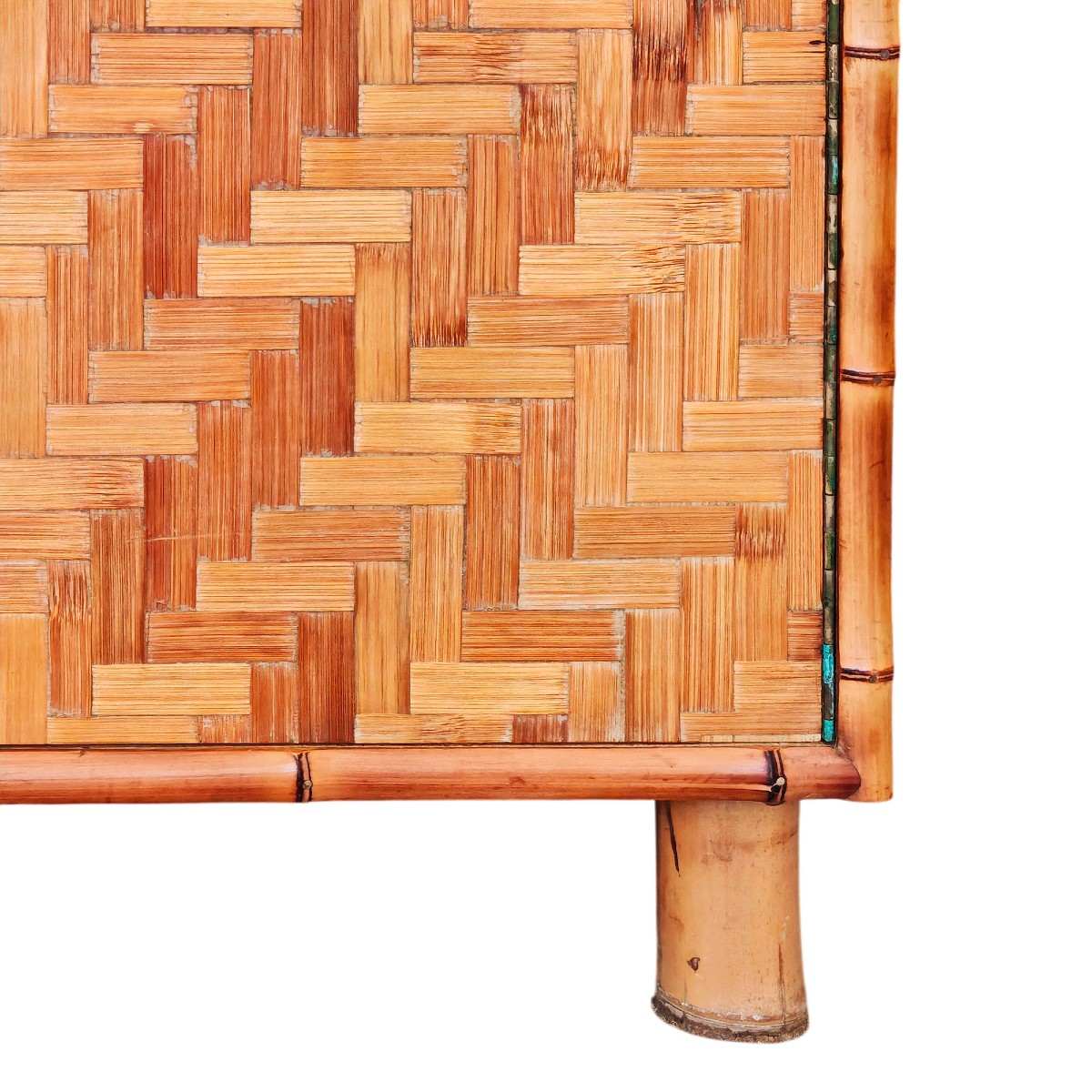 Sideboard With Bamboo Marquetry - Italy 1970-photo-6