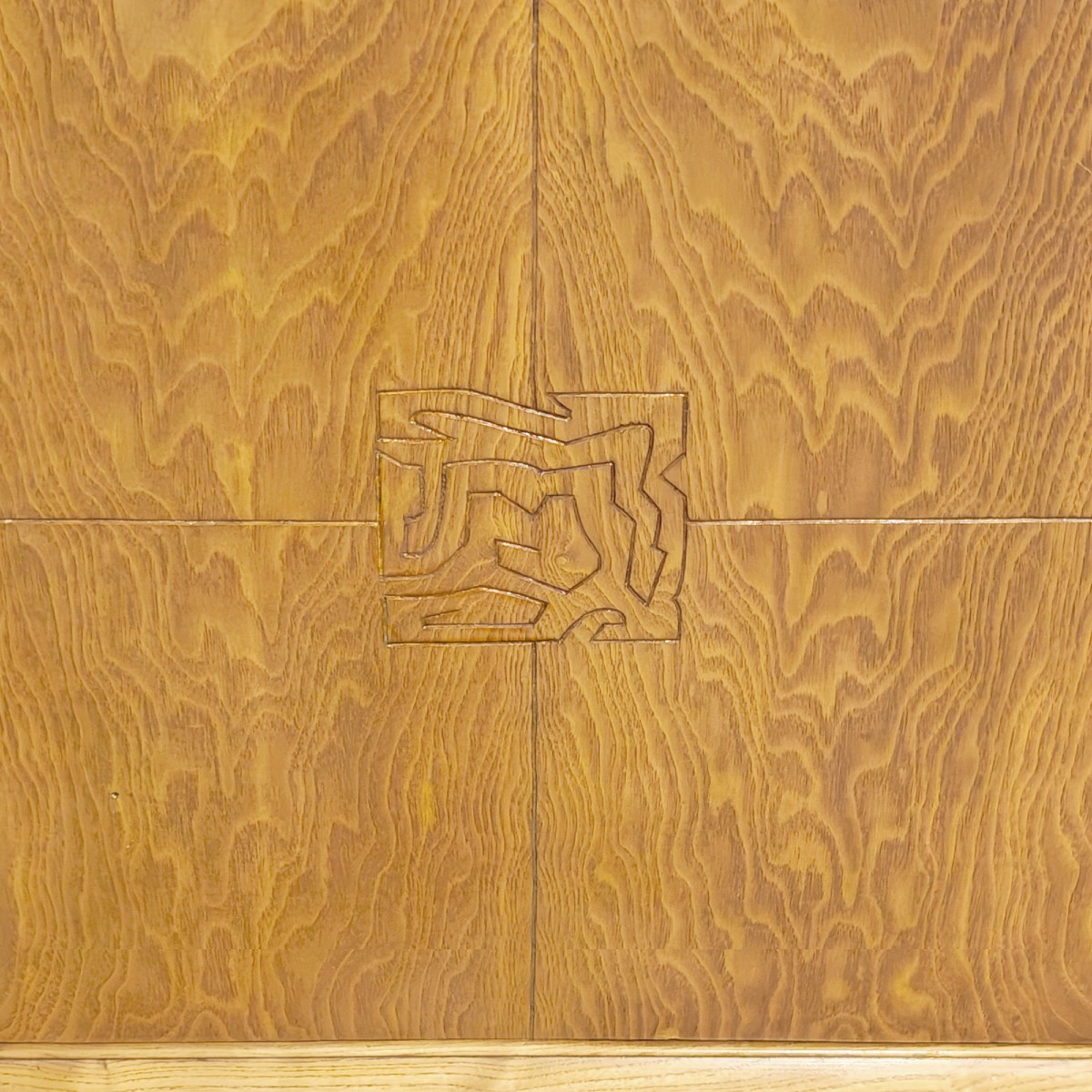 Enfilade plaqué de frêne – Spain 1950-photo-5