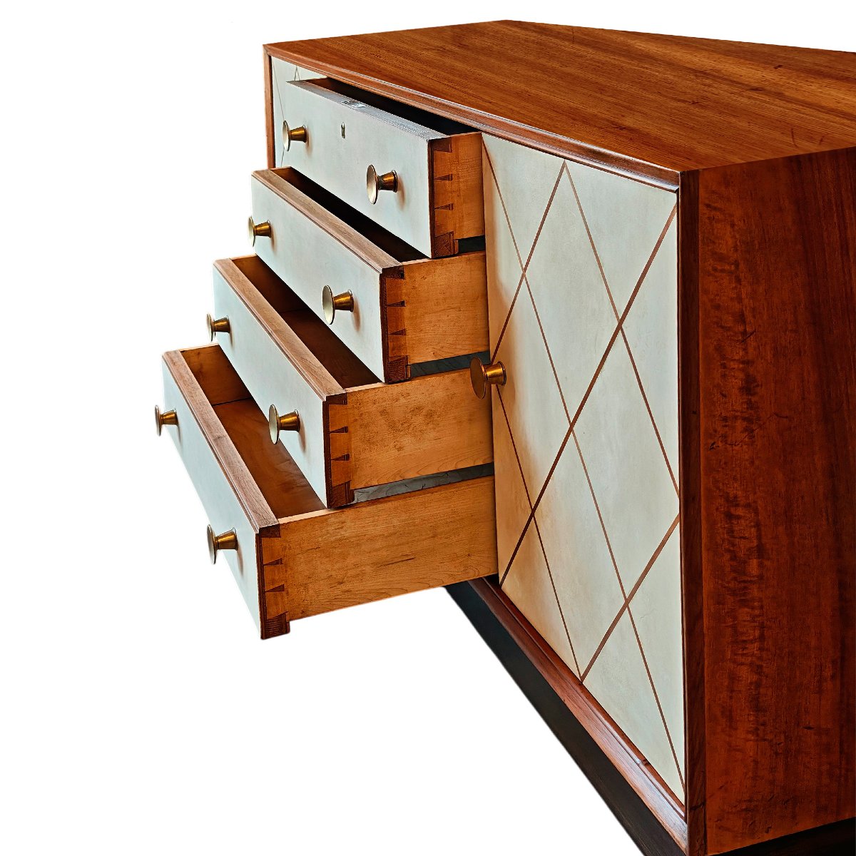 Art Deco Low Sideboard – Italy, 1935-photo-2