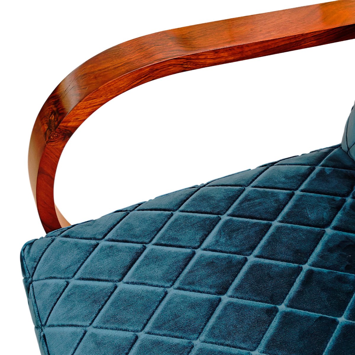 Pair Of Art Deco Velvet Armchairs – France, 1930-photo-3