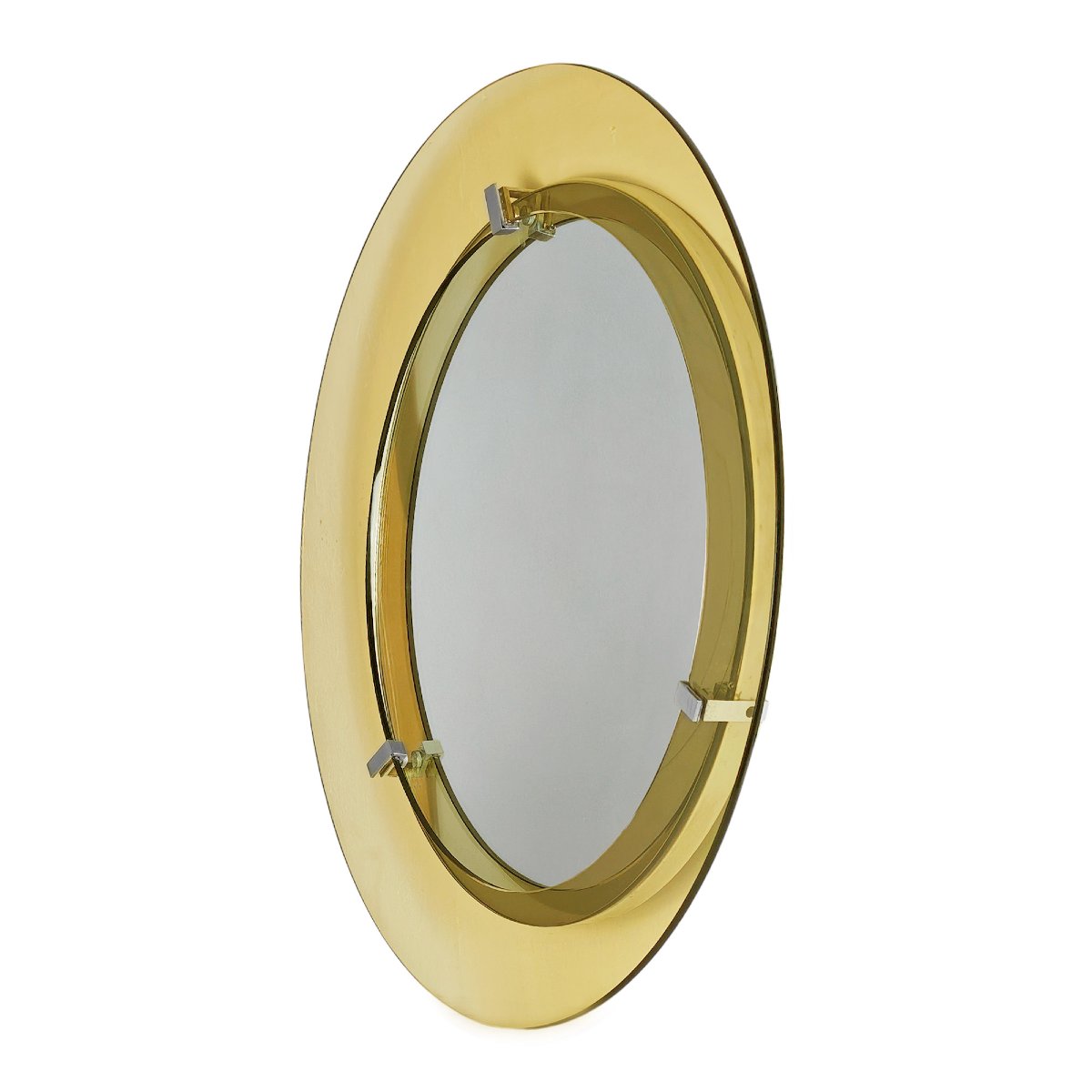 Miroir rond par Veca – Italie 1950-60-photo-2