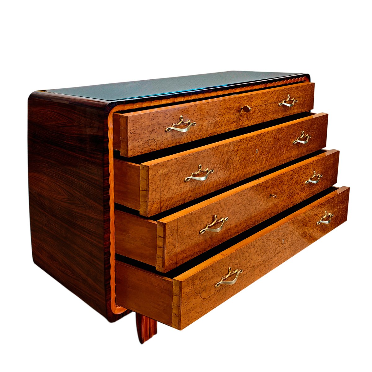 Commode à quatre tiroirs – Italie 1940-photo-4