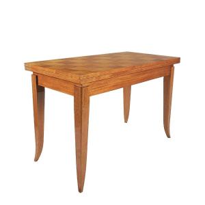 Games Table With Legs In Solid Blond Mahogany - France 1940