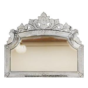 Large Neoclassical Beveled Mirror  - Spain, Majorca 1940