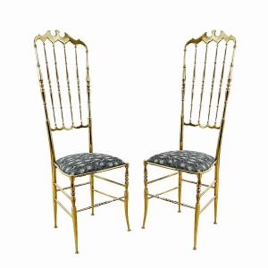 Paire De Chaises Chiavari – Italie 1940