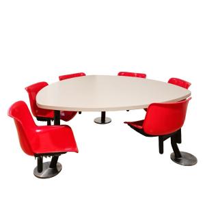 “modus” Table And Chairs By Borsani – Italy 1970