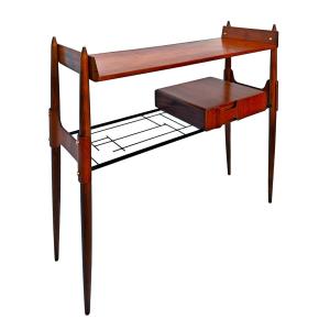 Petite console en teck – Italie 1950