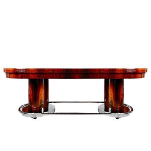 Large Oval Art Deco Table – France 1930