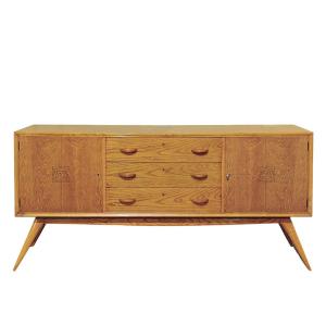 Enfilade plaqué de frêne – Spain 1950