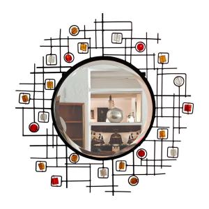 Miroir en acier – France 1950-60