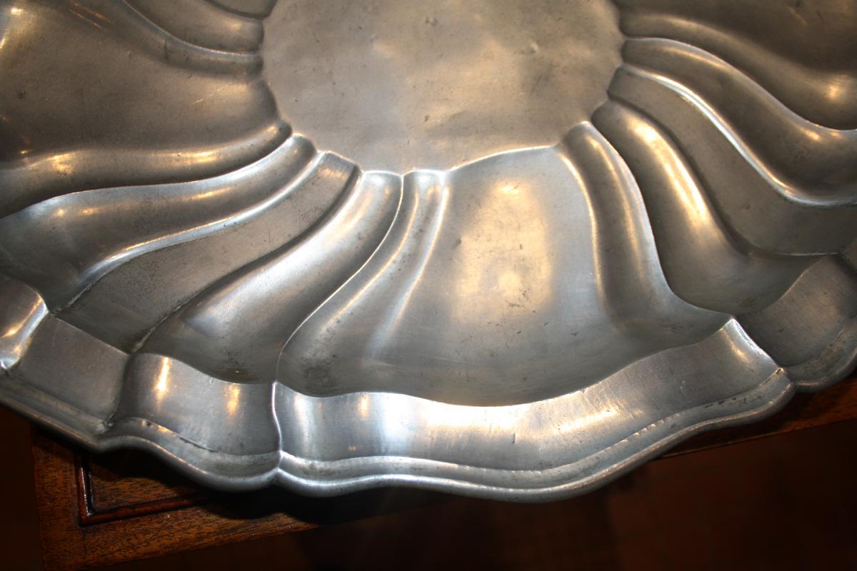 Plat Ovale En Etain-photo-3