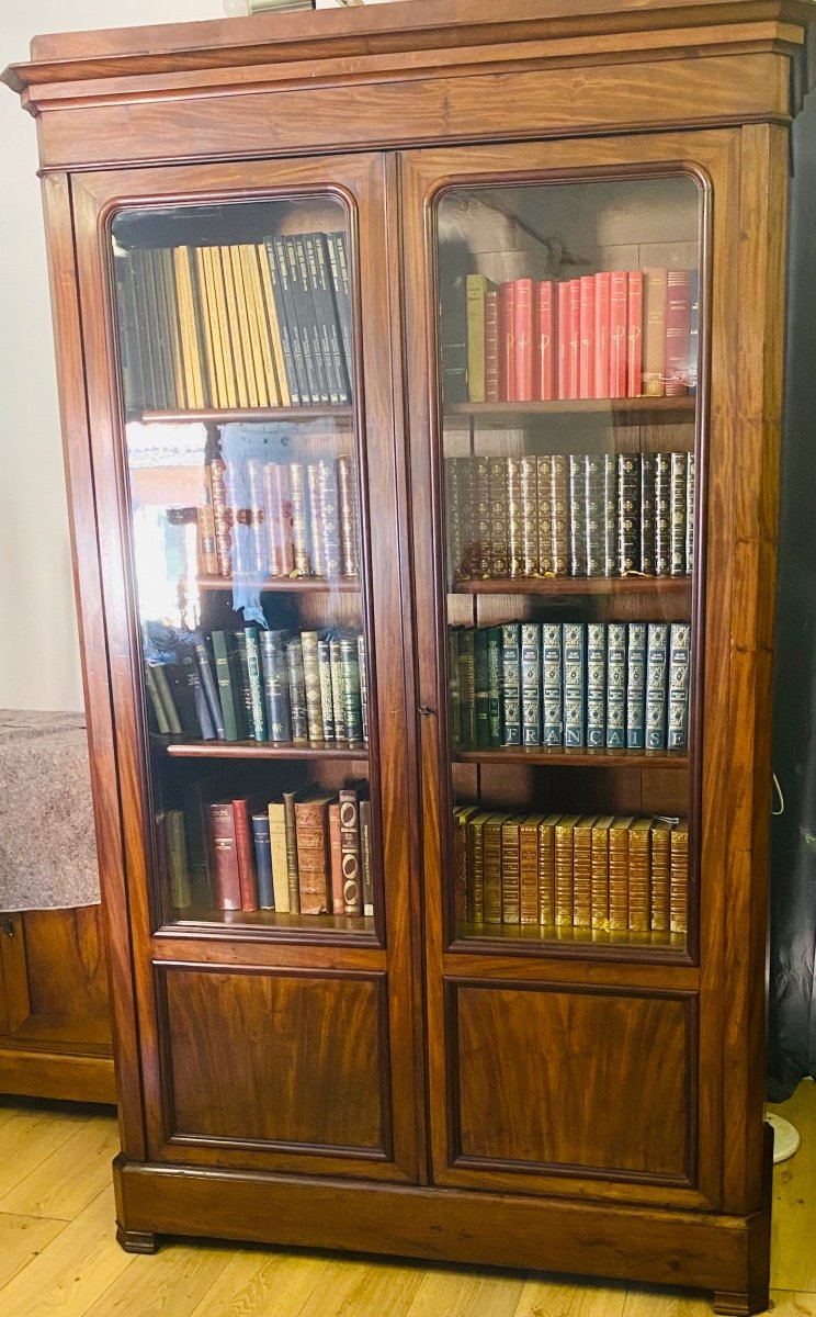 Louis Philippe Library In Period Mahogany-photo-2
