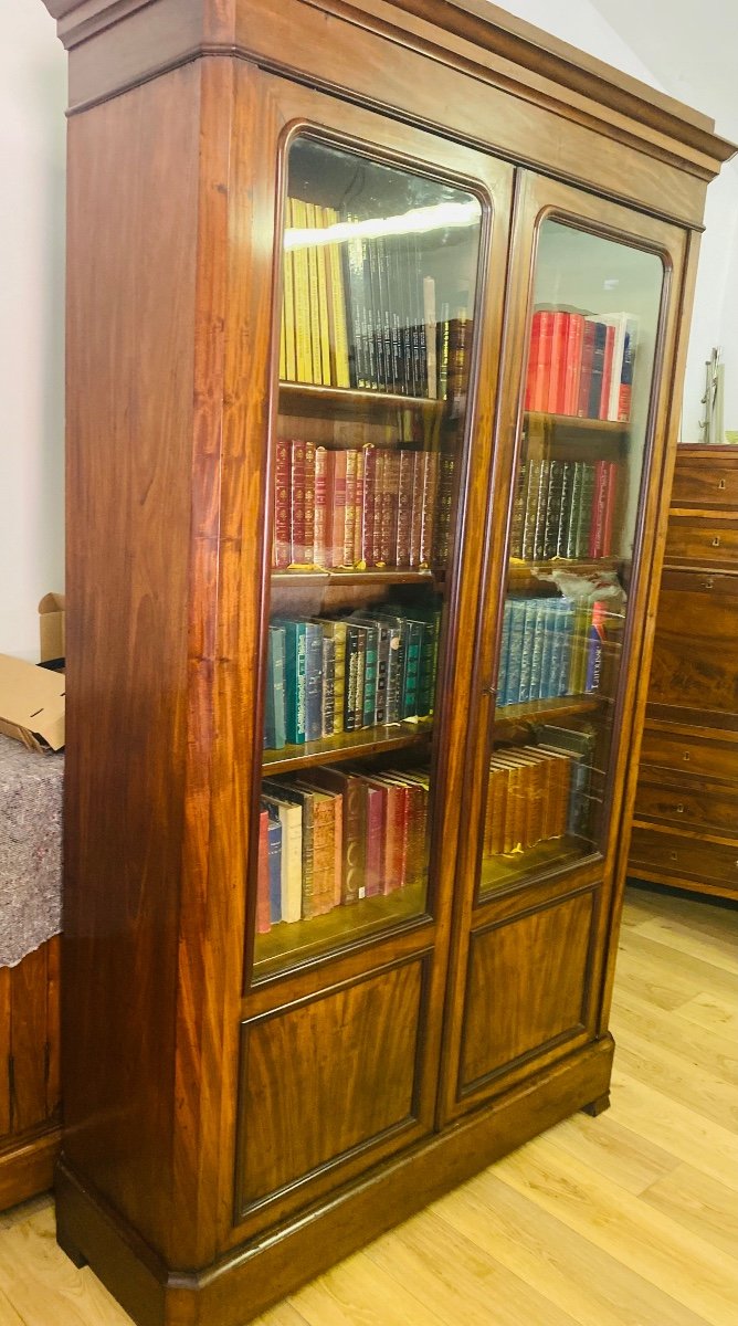 Louis Philippe Library In Period Mahogany-photo-4