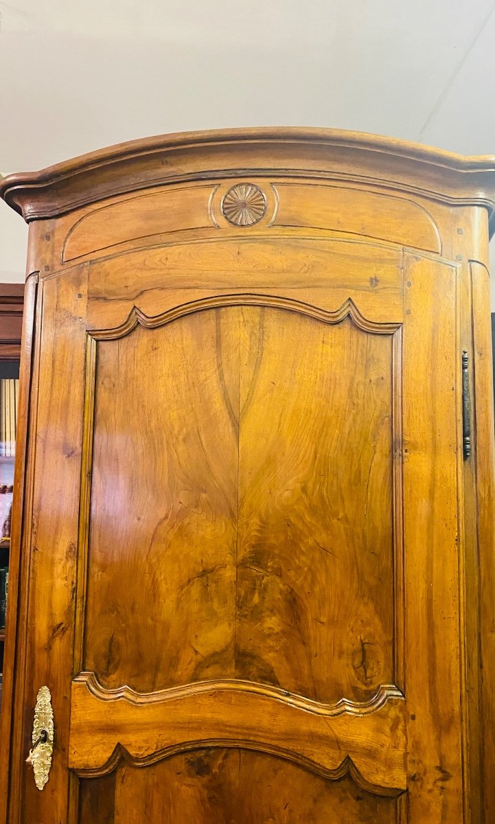 Bonnetière Louis XV  à chapeau de gendarme en Noyer Massif -photo-2