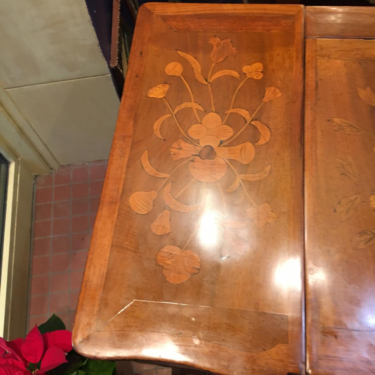 Coiffeuse De Dame En Marqueterie d'époque Louis XV -photo-4