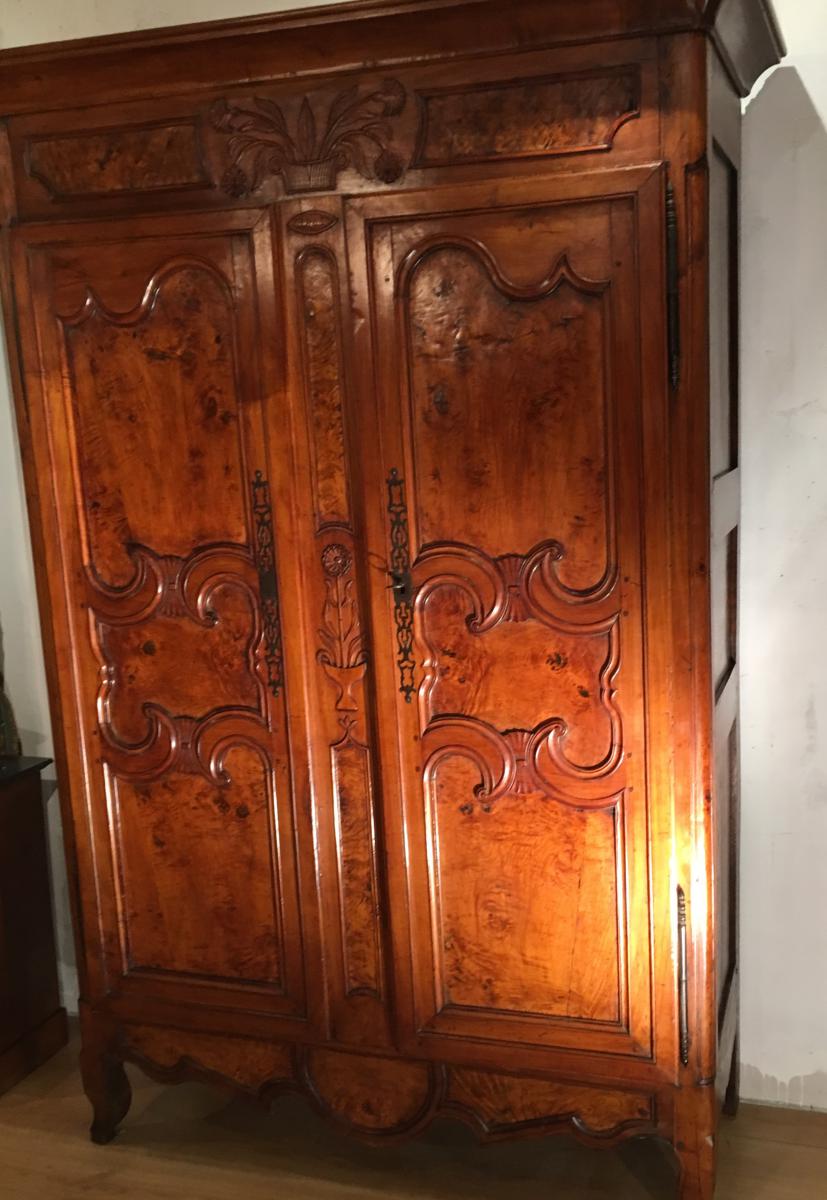 Petite Armoire Bressane Louis XV 18 éme 1843-photo-2