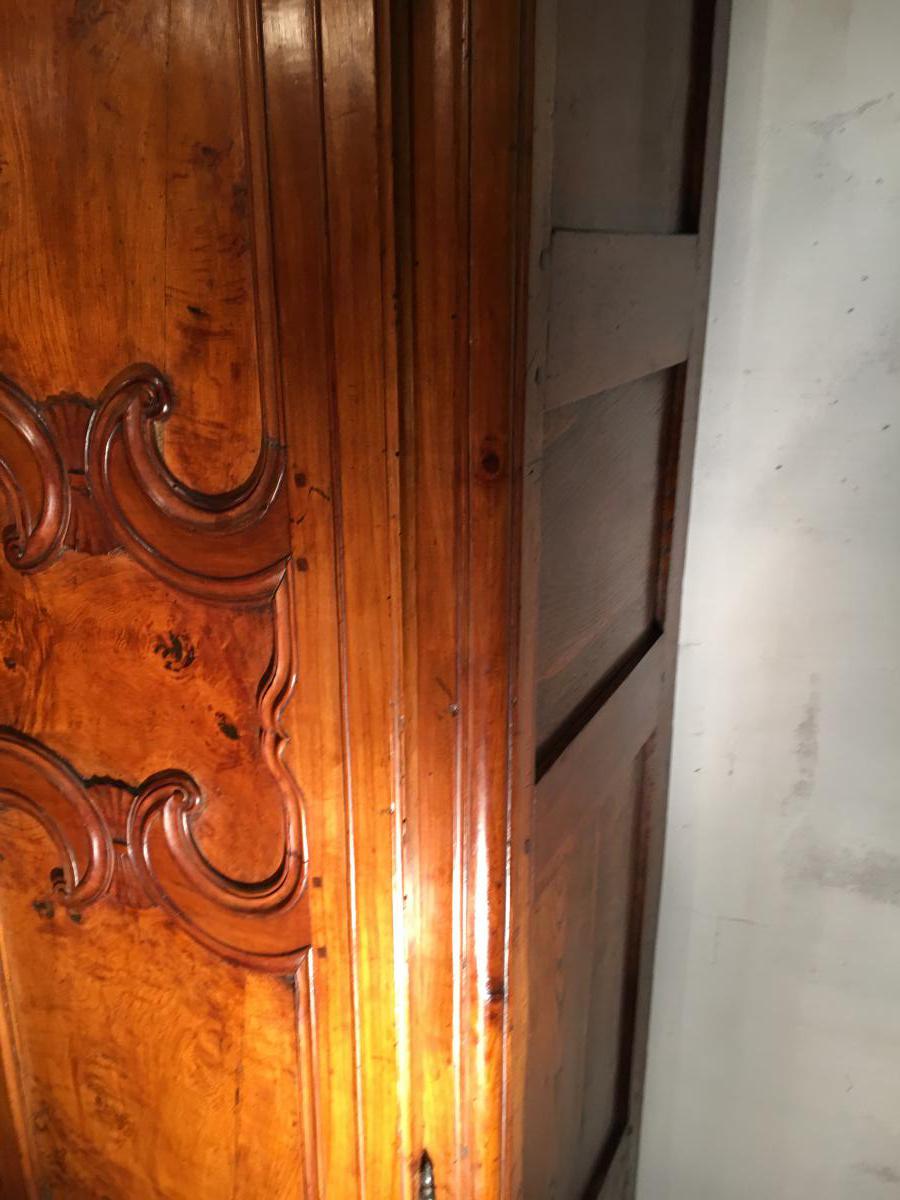 Petite Armoire Bressane Louis XV 18 éme 1843-photo-3