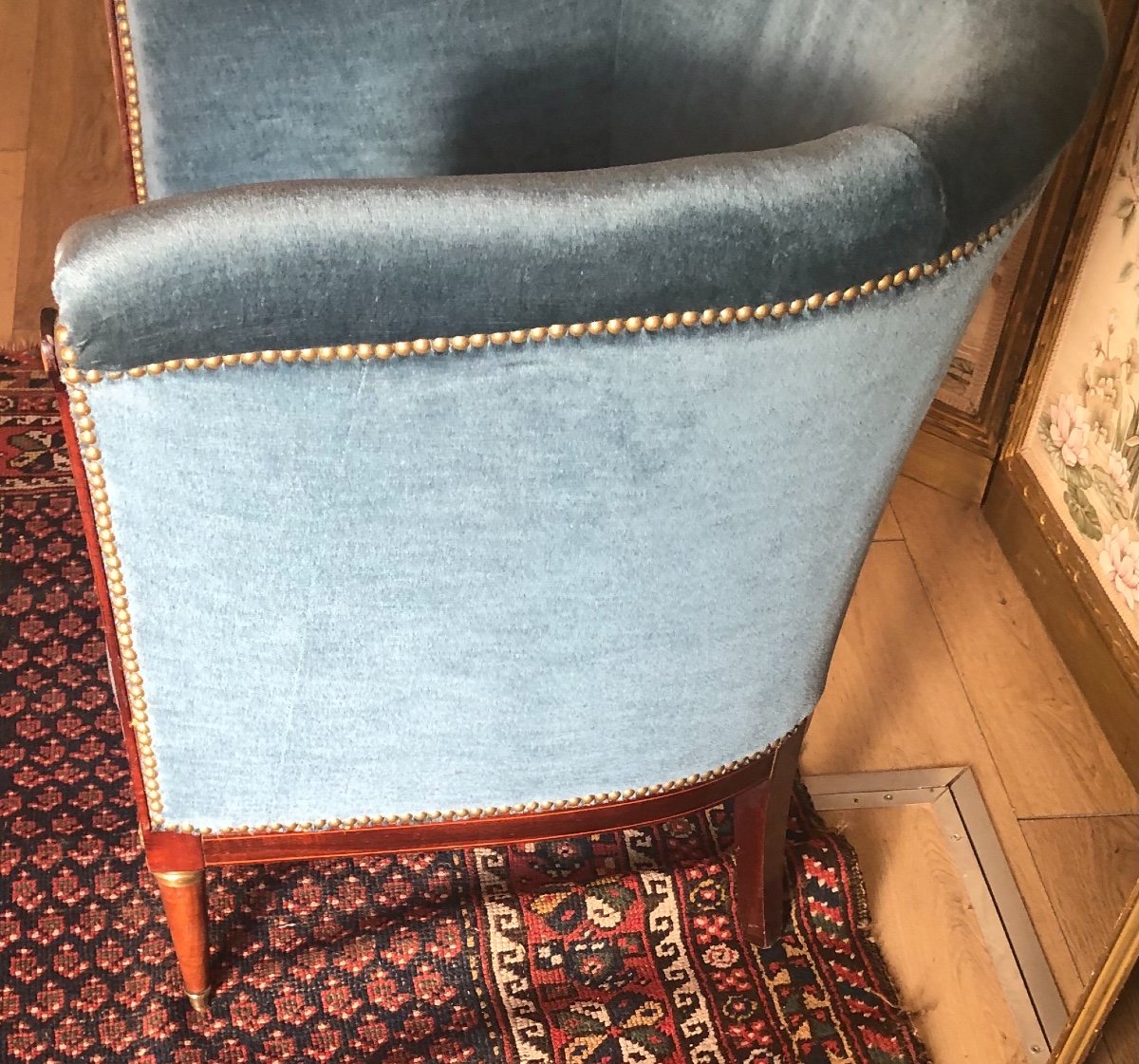 Fauteuil  Tonneau Année 30-40 -photo-3