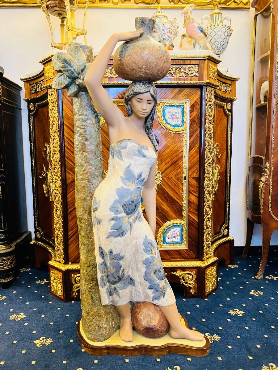 Lladro Tahitiana Tahitian Porcelain Figure Statue Dancing Girl Very Large