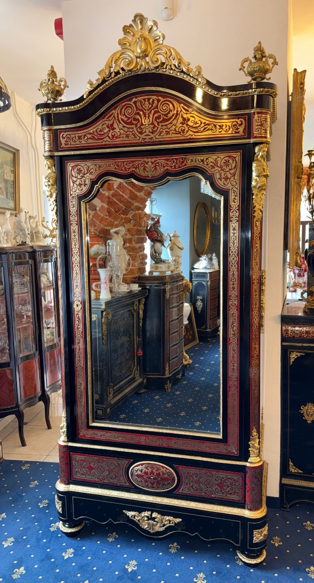 grande armoire Boulle Auguste Delafontaine