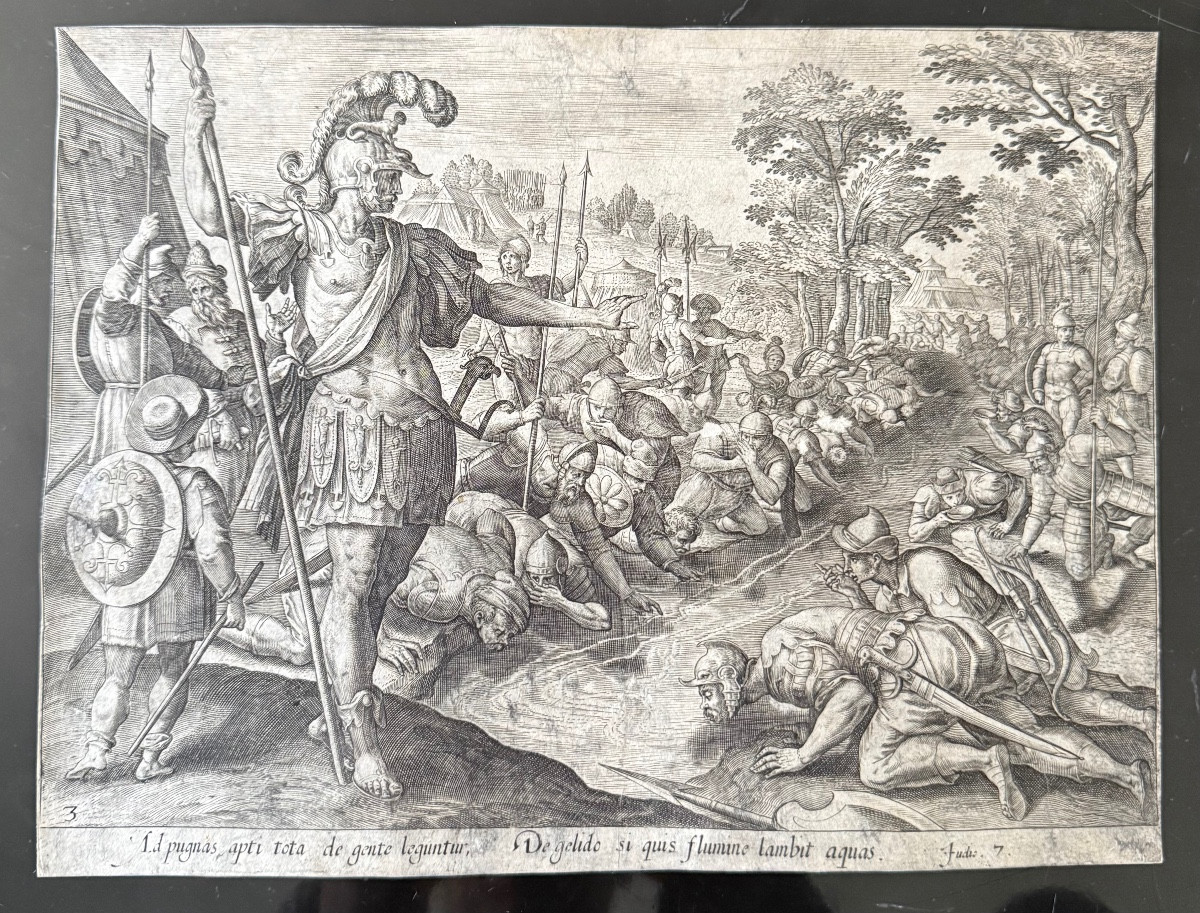 Ensemble de 6 gravures anciennes – Philips Galle (XVIᵉ–XVIIᵉ siècle)-photo-1