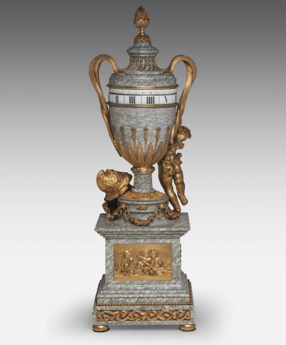 Important Pendulum In Rotating Circle Louis XVI Style Att. Dufaud Paris Model After Lepaute P-photo-4