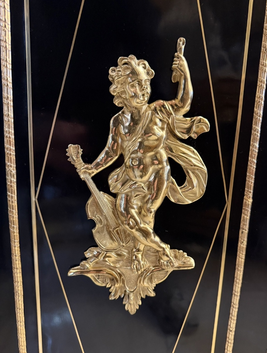 MEUBLE EN MARQUETERIE BOULLE ÉPOQUE NAPOLÉON III 19EME-photo-4