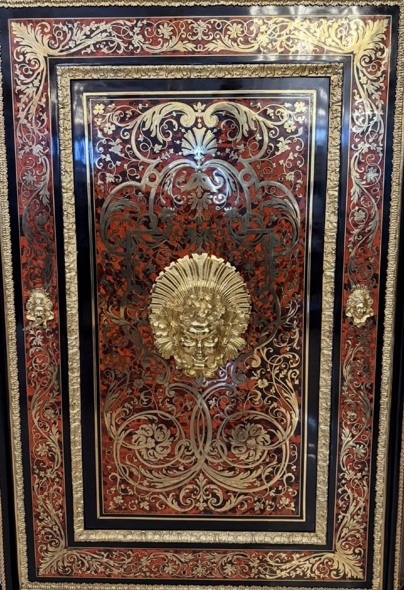 MEUBLE EN MARQUETERIE BOULLE ÉPOQUE NAPOLÉON III 19EME-photo-6