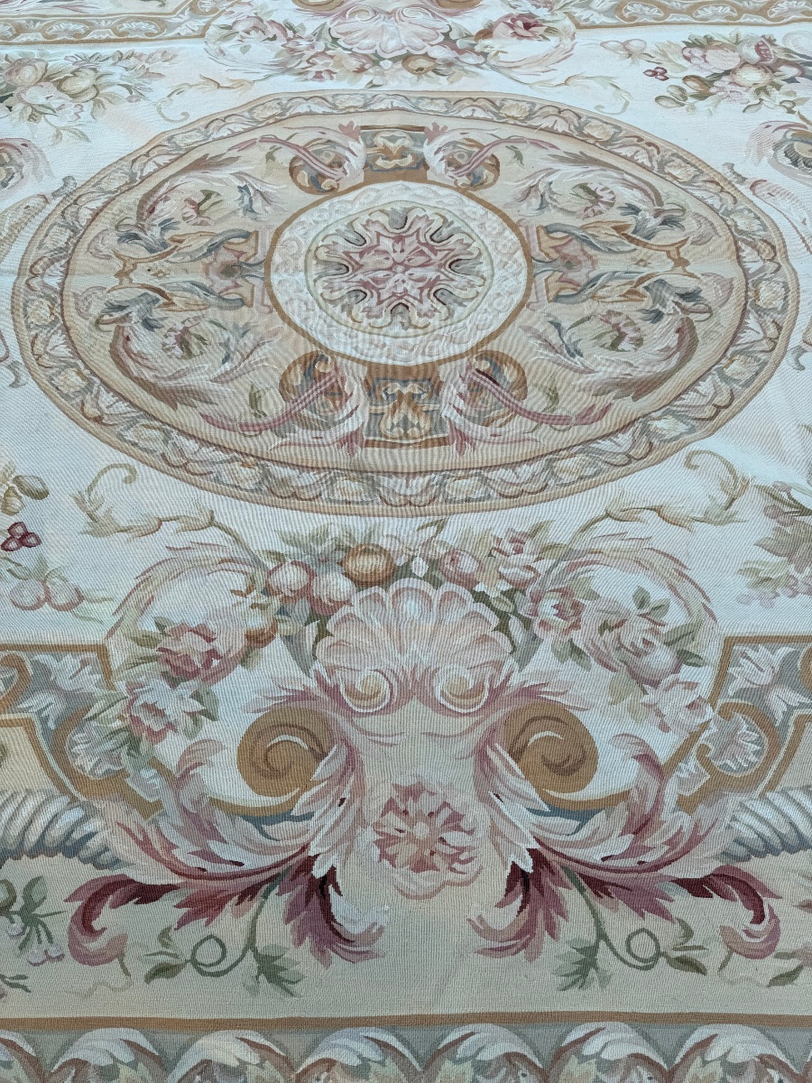 Large, Handmade Aubusson Rug-photo-1