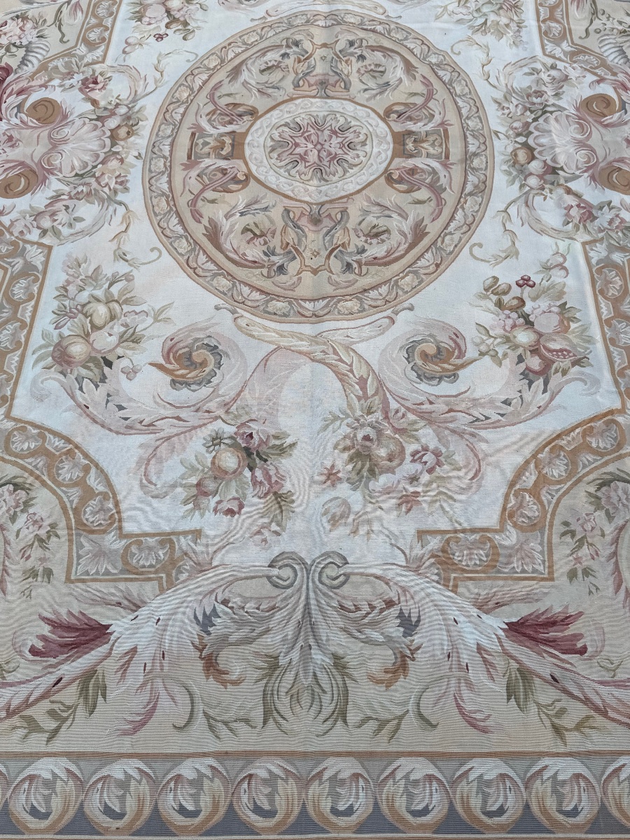 Large, Handmade Aubusson Rug-photo-2