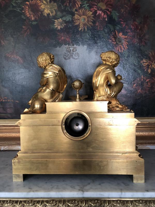 Raingo Freres And H. Picard 19th Century French Bronze Gilt Bronze And Sevres Porcelain Clock -photo-3