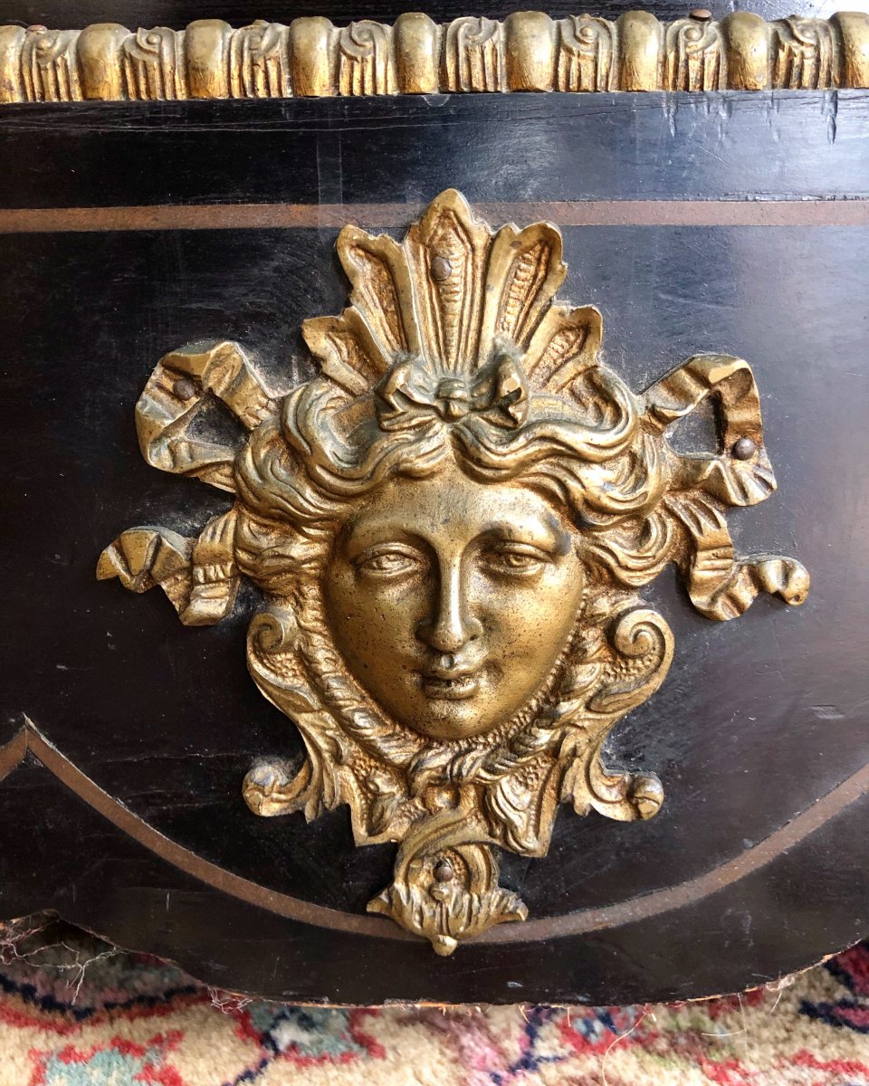Boulle Cabinet En Marqueterie Bronze Epoque Napoléon III-photo-1