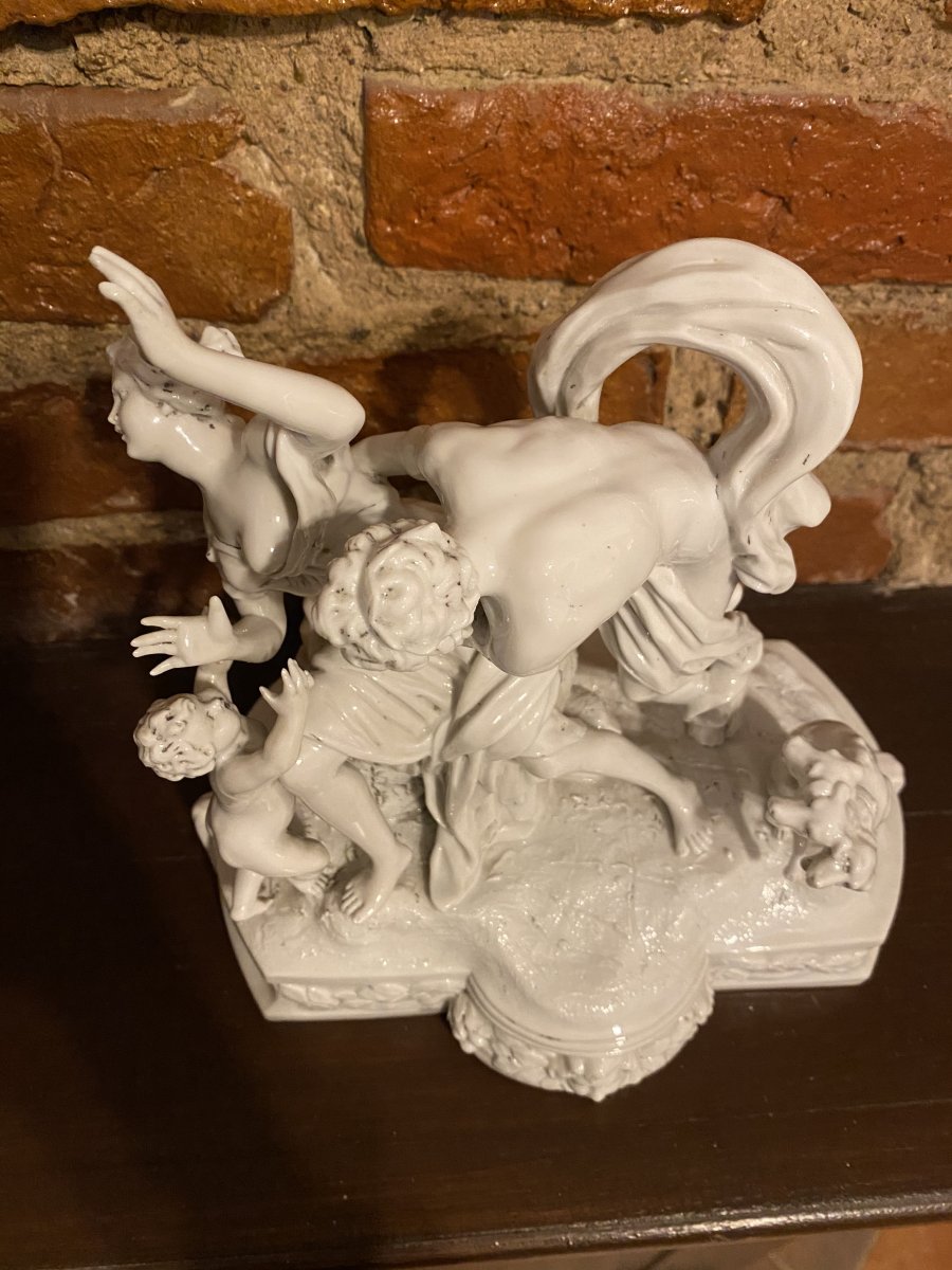 TOURNAI porcelaine groupe statue, Soft-paste porcelain, glazed-photo-7