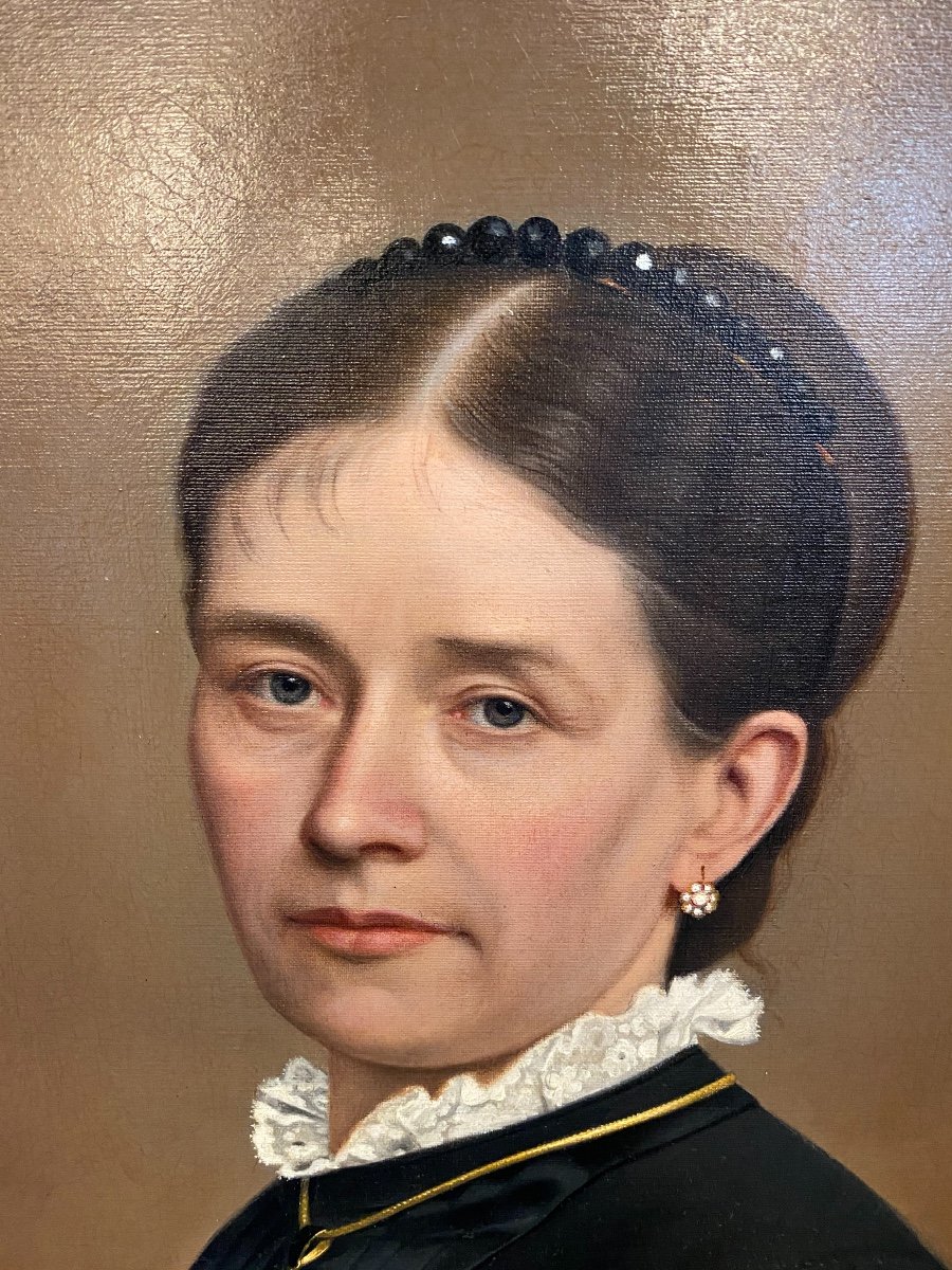 Hendrik Antoon Pothast Peintre hollandais Portraits du XIXe siècle-photo-4