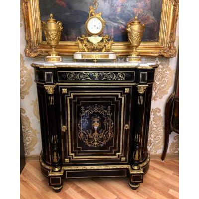 Armoire Ebonisée Napoléon III à Boulle, France