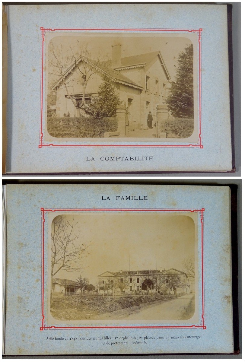 Album du XIXème Siècle, 12 Photographies 17,5x13cm sur  Papier Salé, Les Asiles John Bost à La Force Dordogne, Laforce-photo-3