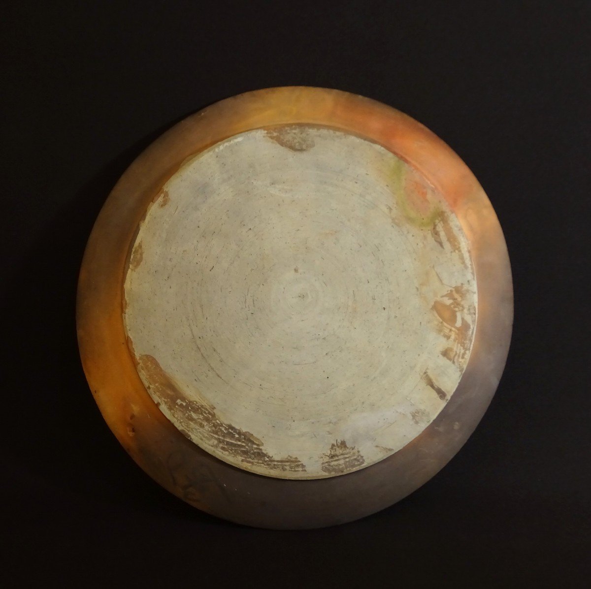 Anne Dangard (1885-1951) , Int&eacute;ressant Plat En Terre Cuite, Atelier Moly Sabata -photo-3