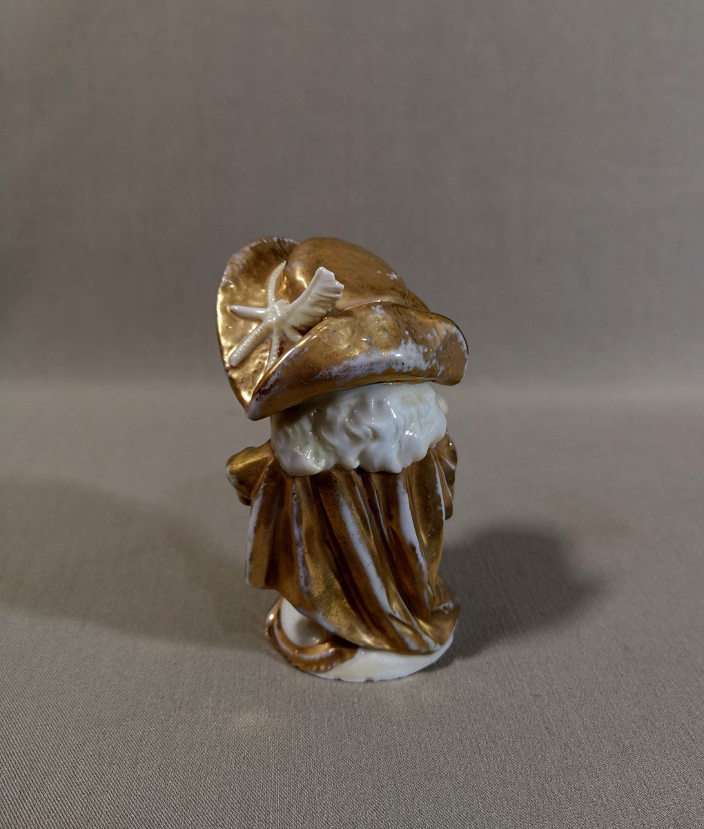 Personnage Nain Grotesque Figurine En Porcelaine, XIXeme Siècle, Peut-être d'Après les Estampes de Jacques Callot-photo-6