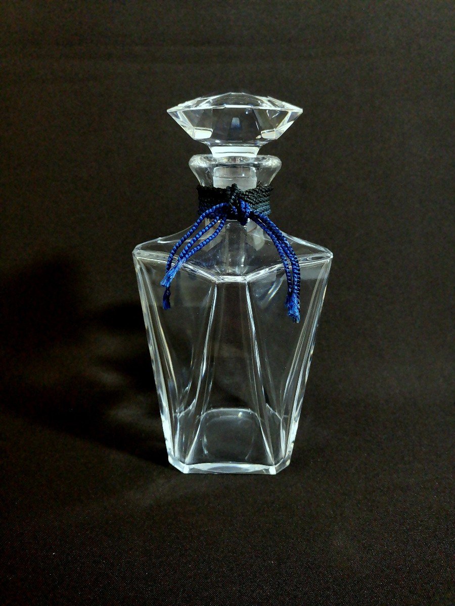 Baccarat, Carafe Art Déco Cristal Taillé, Modèle Cognac Martell Cordon Bleu-photo-1